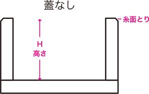 蓋なし木箱